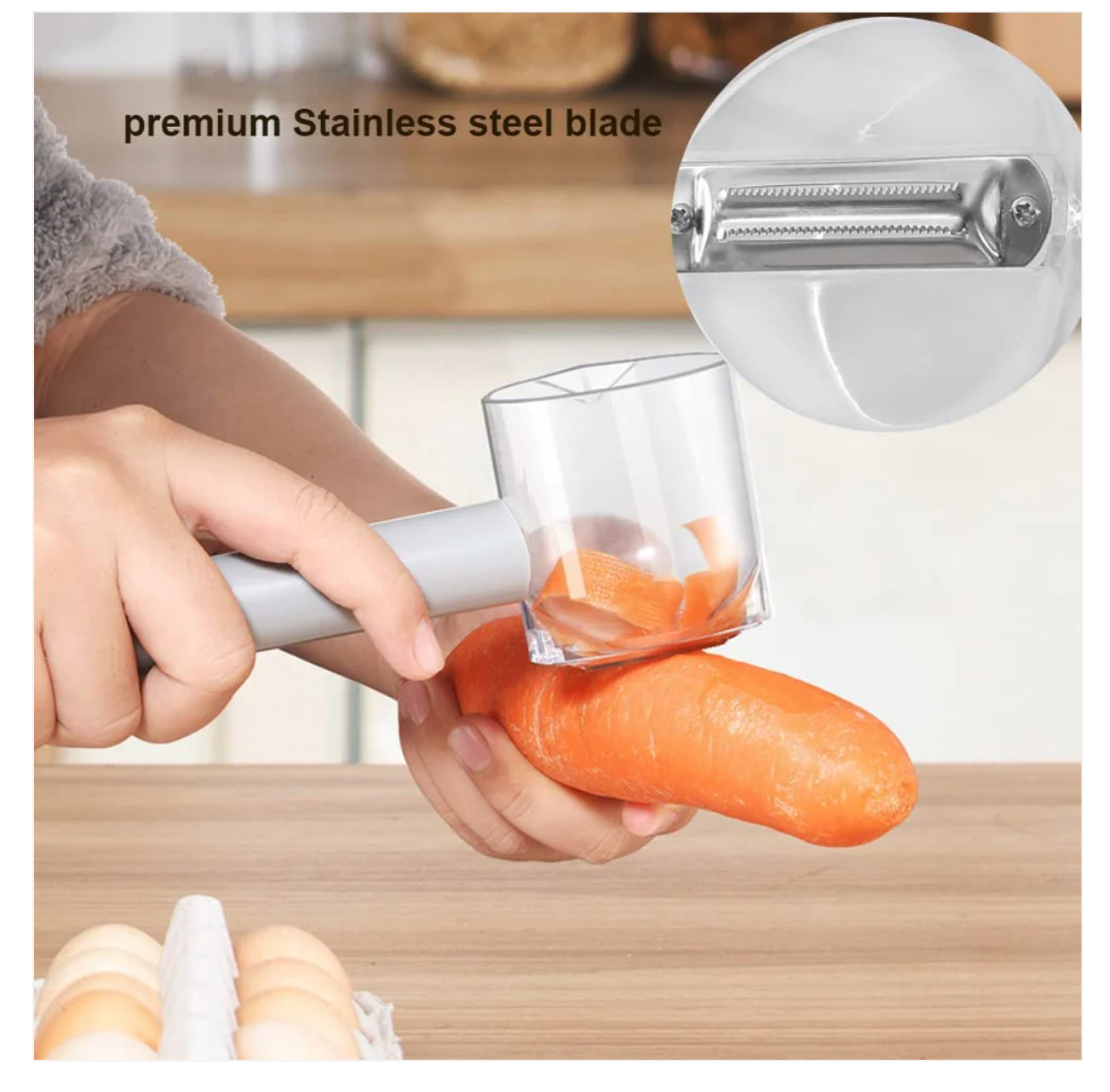 Pelador Con Cesta Para Cocina